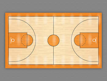 Basketball court side view image royalty free - RR collections