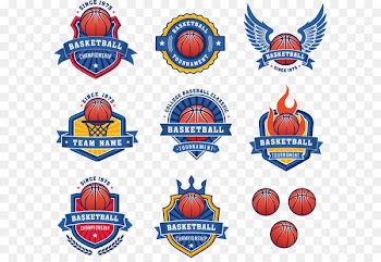 Basketball Logo Royalty-free Stock photography - Blue basketball team logo logo vector material 