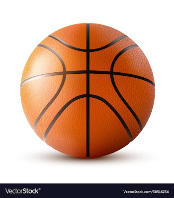basketball on a white background eps 10