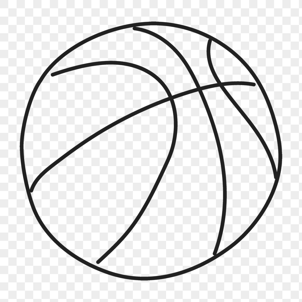 Basketball png sticker, sport doodle | Free PNG Illustration - rawpixel