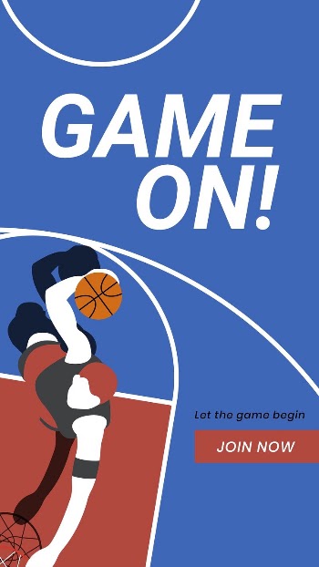 Basketball sport Instagram story template, | Free PSD Template - rawpixel