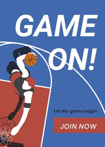 Basketball sport poster template, game | Free PSD Template - rawpixel
