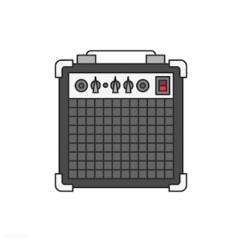 Bass or guitar amplifier illustration isolate.. | Free stock vector - 399518