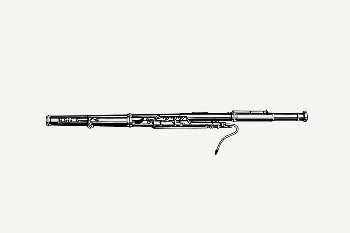 Basson collage element, musical instrument | Free PSD Illustration - rawpixel