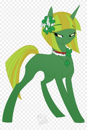 Basykail, Female, Four Leaf Clover, Mare, Oc, Oc Only, - Cartoon