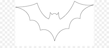 Bat Black and white Wing Pattern - Halloween Pictures Bats 
