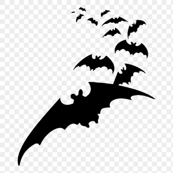 Bat colony png sticker, silhouette | Free PNG - rawpixel