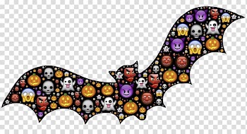 Bat Halloween , Black Bat transparent background PNG clipart