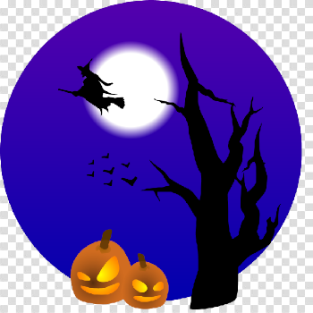 Bat Moon PNG Image with Transparent Background