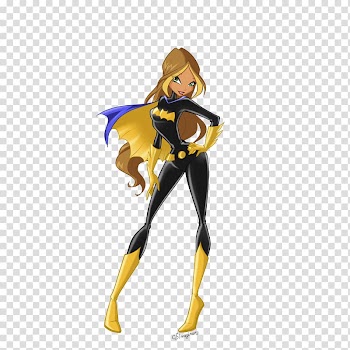 Batgirl Bloom Fan art Cosplay, batgirl transparent background PNG clipart