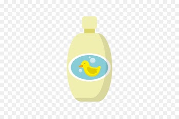 Bathing Child Shower gel - Vector hand-painted children's bath shower gel 