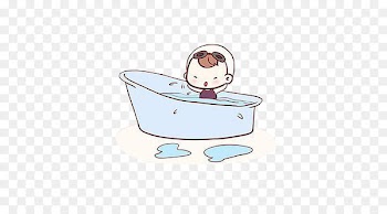 Bathing Clip art - Baby bath tub picture material 