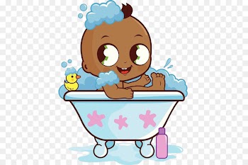 Bathing Infant Bathtub Clip art - The black baby bathtub 