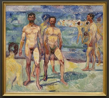 Bathing men ; middle age, | Free Photo - rawpixel