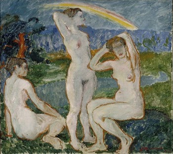 Bathing women, sketch, 1912 | Free Photo - rawpixel
