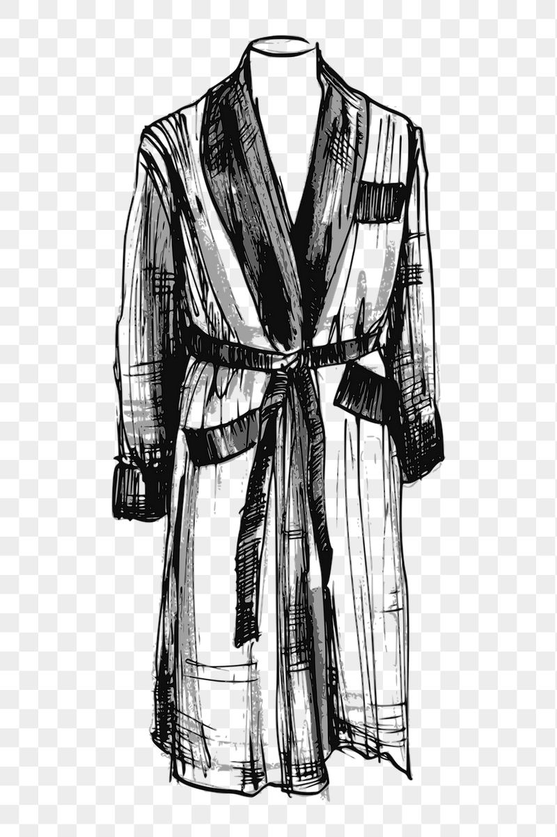 Bathrobe png sticker illustration, transparent | Free PNG - rawpixel