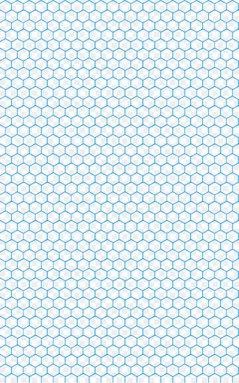 Bathroom Carpet Tile Wall - Blue geometric shading pattern 
