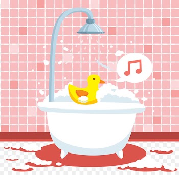 Bathtub Bathing Foam - Pink cute bathtub vector 