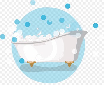 Bathtub Euclidean vector - Cute hand-painted bathtub vector 