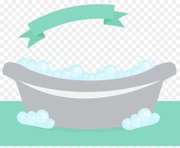 Bathtub Foam - Simple and fresh bathtub vector 