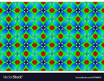 Batik decoration vector image