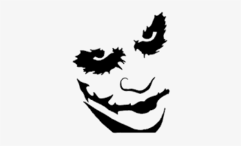 Batman Joker Png Pic - Joker Black And White Png - Free ...