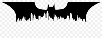 Batman Joker Silhouette Gotham City Skyline - city silhouette 