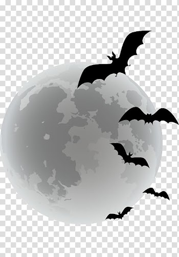 Bats flying on globe illustration, Bat Halloween, cartoon bats transparent background PNG clipart