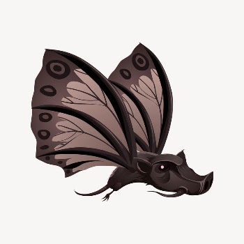 Batterfly character clipart, Glitch game | Free Vector - rawpixel