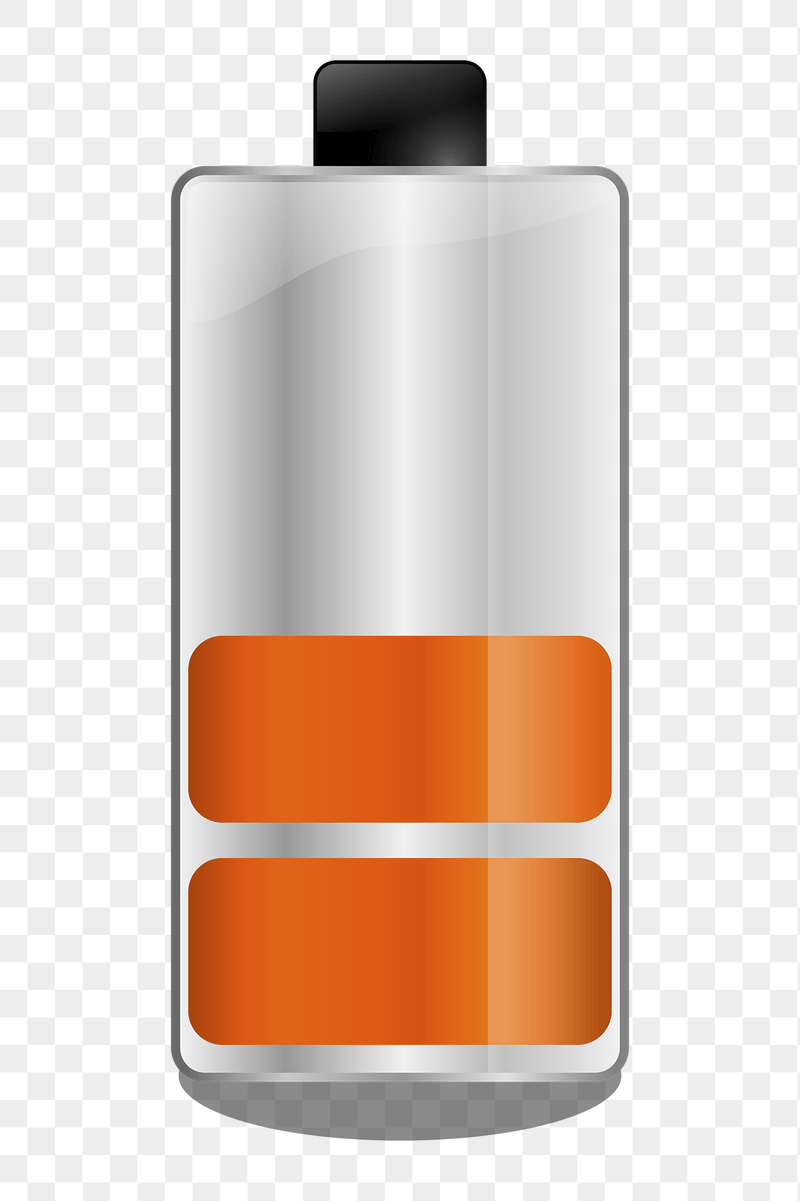 Battery level png sticker illustration, | Free PNG - rawpixel
