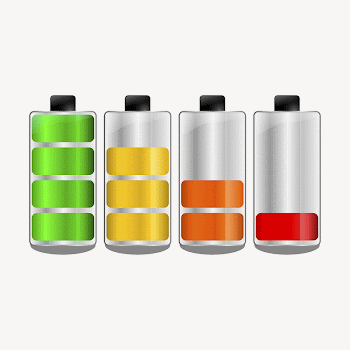 Battery levels collage element illustration | Free Vector - rawpixel