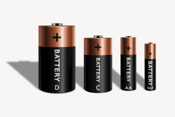 Battery types clip art, object | Free Photo - rawpixel