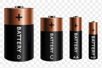 Battery types png sticker, transparent | Free PNG - rawpixel