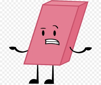 Battle For Dream Island, Eraser, Pen, Pink, Cartoon PNG