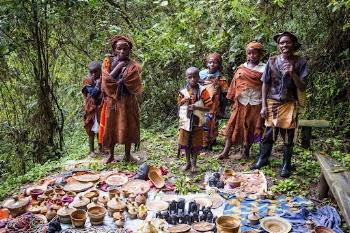 Batwa Pygmies tribe in forest, | Free Photo - rawpixel