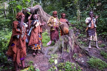 Batwa Pygmies tribe in forest, | Free Photo - rawpixel