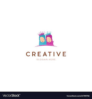 Batwins creative business logo vector image