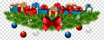 Baubles with gift boxes, Christmas decoration Gift , Christmas Decoration with Gifts transparent background PNG clipart