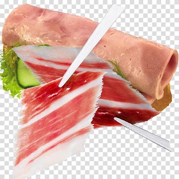 Bayonne ham Shuizhu Egg salad Bresaola, Delicious vegetables and ham in kind transparent background PNG clipart