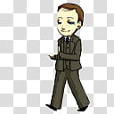 BBC Sherlock Mycroft, male animated character transparent background PNG clipart