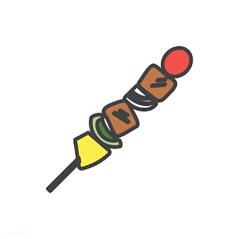 Bbq meat skewer | Free stock vector - 113740