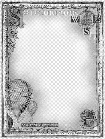Bdr Steampunk Bling , rectangular white and gray frame panel transparent background PNG clipart