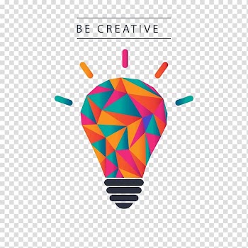 Be Creative , Creativity Icon, Colorful bulbs Creative transparent background PNG clipart