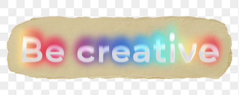 Be creative png ripped paper | Free PNG - rawpixel