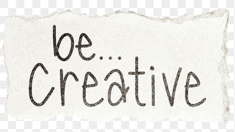 Be creative png word sticker | Free PNG - rawpixel