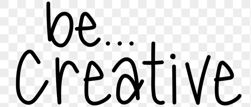 Be creative png word sticker | Free PNG - rawpixel