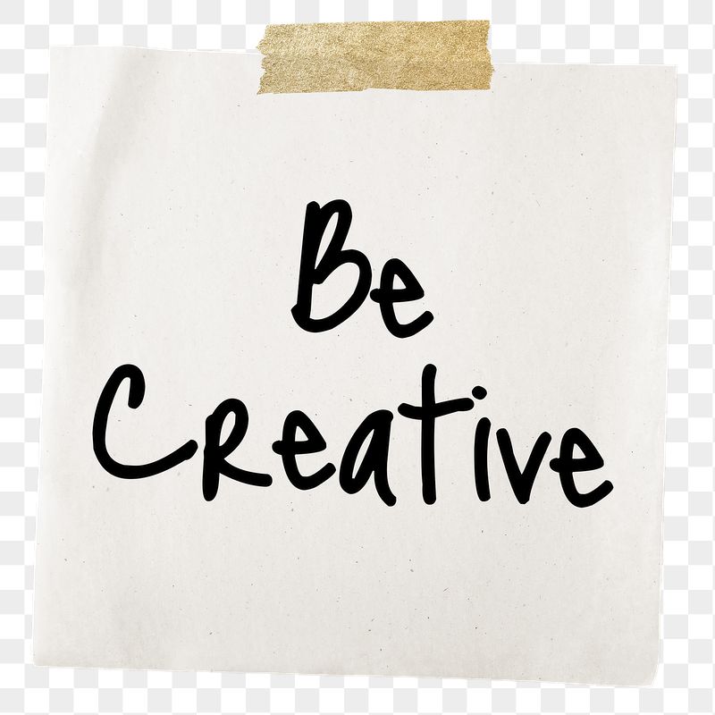 Be creative png word, torn | Free PNG - rawpixel