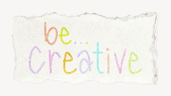 Be creative word, ripped paper | Free PSD - rawpixel