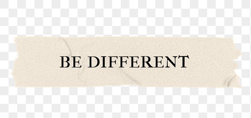 Be different png word, torn | Free PNG - rawpixel