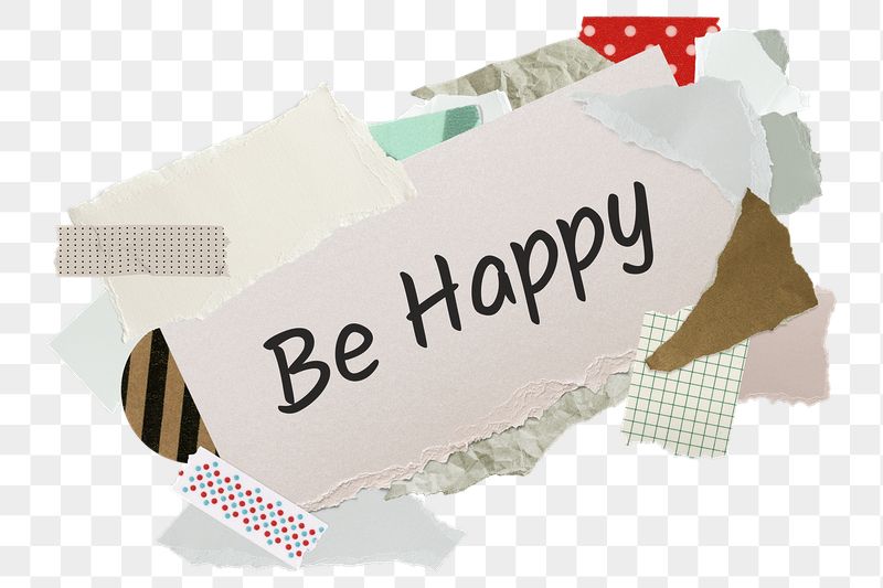 Be happy png word sticker, | Free PNG - rawpixel